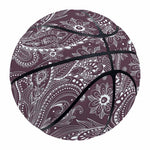 Umber Floral Bohemian Pattern Print Basketball