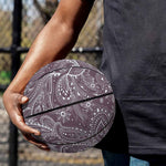 Umber Floral Bohemian Pattern Print Basketball