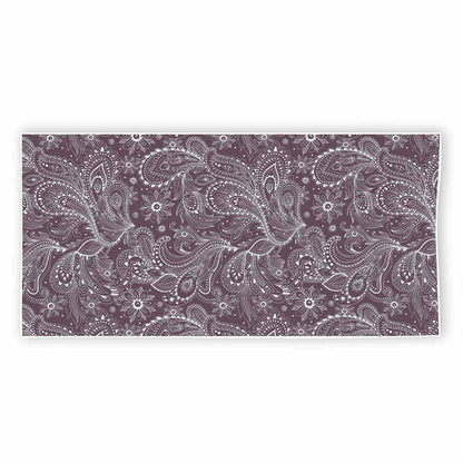 Umber Floral Bohemian Pattern Print Beach Towel