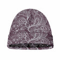 Umber Floral Bohemian Pattern Print Beanie