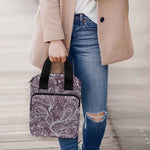 Umber Floral Bohemian Pattern Print Bible Tote Bag