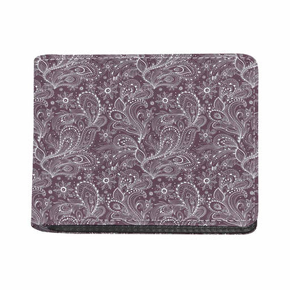 Umber Floral Bohemian Pattern Print Bifold Wallet