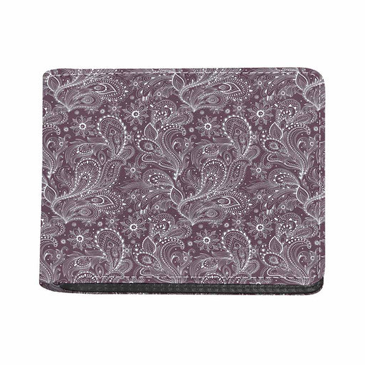 Umber Floral Bohemian Pattern Print Bifold Wallet
