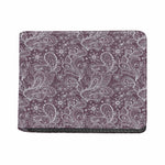 Umber Floral Bohemian Pattern Print Bifold Wallet