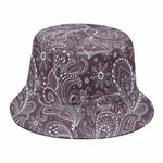 Umber Floral Bohemian Pattern Print Bucket Hat