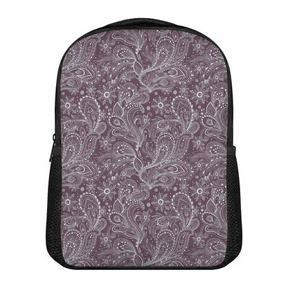 Umber Floral Bohemian Pattern Print Casual Backpack