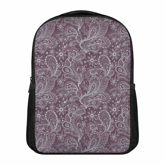 Umber Floral Bohemian Pattern Print Casual Backpack