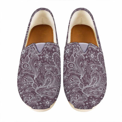 Umber Floral Bohemian Pattern Print Casual Shoes