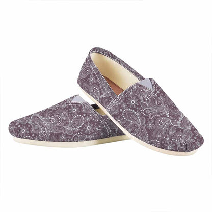 Umber Floral Bohemian Pattern Print Casual Shoes