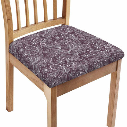 Umber Floral Bohemian Pattern Print Chair Cushion Cover