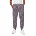 Umber Floral Bohemian Pattern Print Cotton Sweatpants