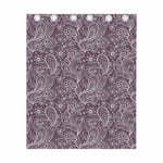 Umber Floral Bohemian Pattern Print Curtain