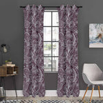 Umber Floral Bohemian Pattern Print Curtain