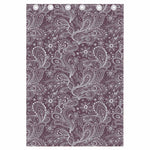 Umber Floral Bohemian Pattern Print Curtain