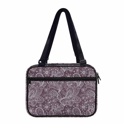 Umber Floral Bohemian Pattern Print Double Strap Bible Bag