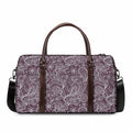 Umber Floral Bohemian Pattern Print Duffel Bag