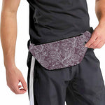 Umber Floral Bohemian Pattern Print Fanny Pack