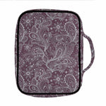 Umber Floral Bohemian Pattern Print Front Pocket Bible Bag