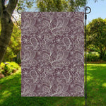 Umber Floral Bohemian Pattern Print Garden Flag