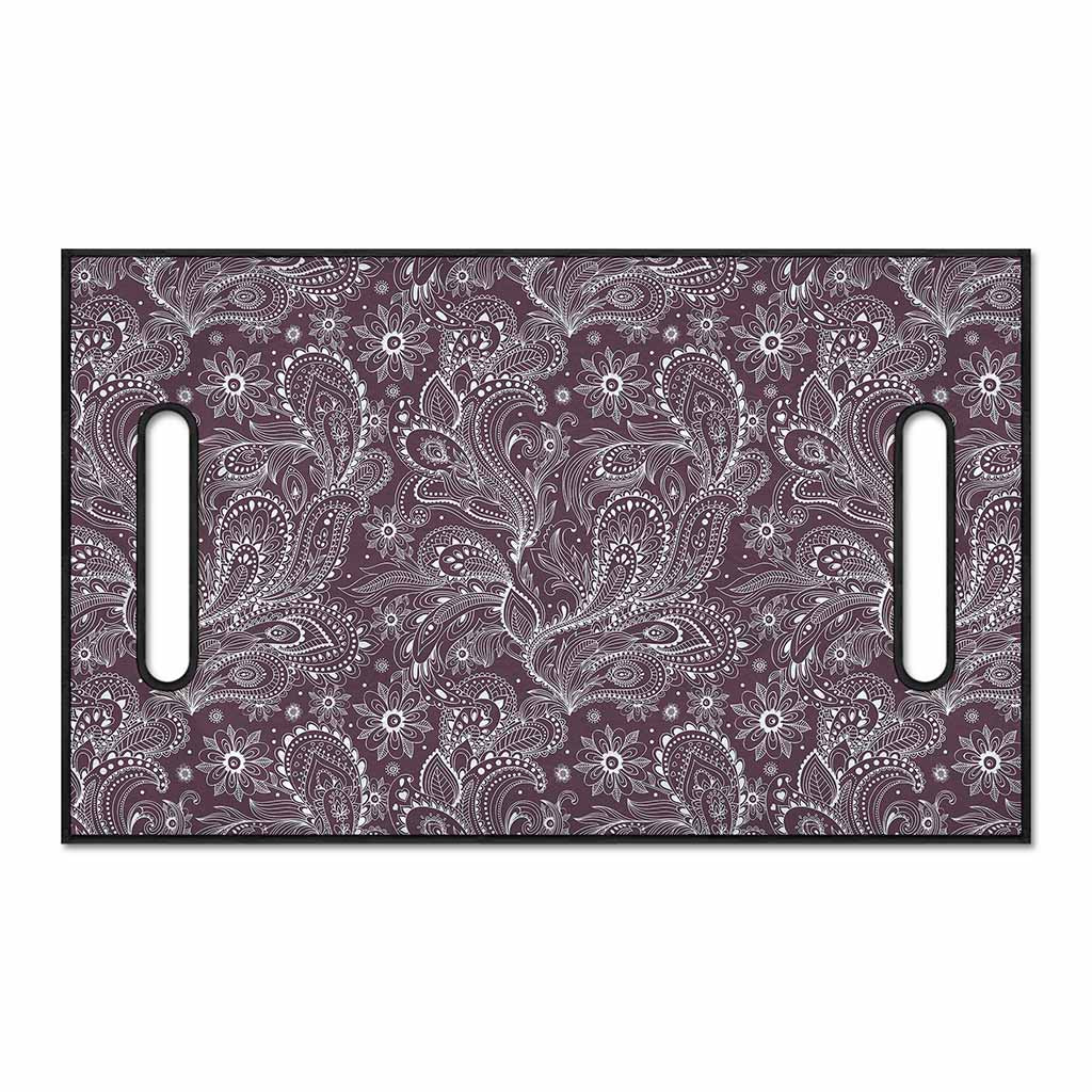 Umber Floral Bohemian Pattern Print Golf Cart Seat Cover