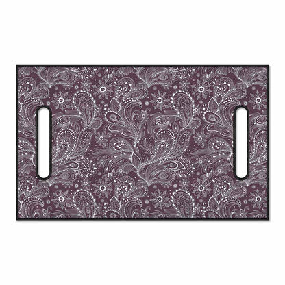 Umber Floral Bohemian Pattern Print Golf Cart Seat Cover
