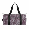 Umber Floral Bohemian Pattern Print Gym Bag