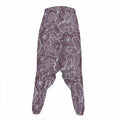 Umber Floral Bohemian Pattern Print Hammer Pants