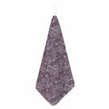 Umber Floral Bohemian Pattern Print Hand Towel