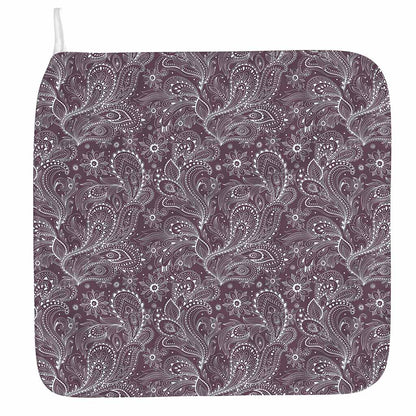 Umber Floral Bohemian Pattern Print Hand Towel