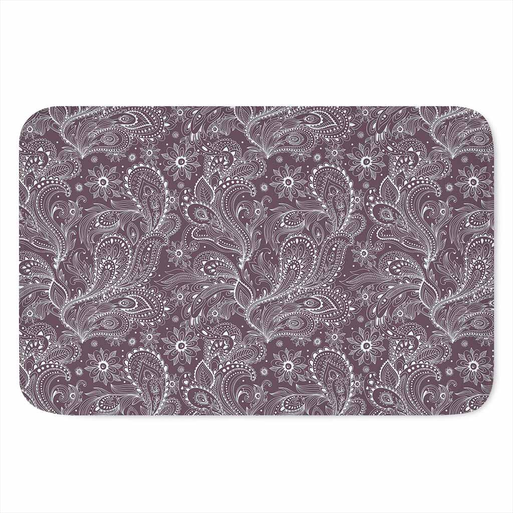 Umber Floral Bohemian Pattern Print Indoor Door Mat