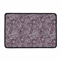 Umber Floral Bohemian Pattern Print Kitchen Mat
