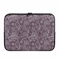 Umber Floral Bohemian Pattern Print Laptop Sleeve