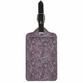 Umber Floral Bohemian Pattern Print Luggage Tag