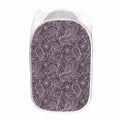 Umber Floral Bohemian Pattern Print Mesh Laundry Hamper