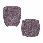 Umber Floral Bohemian Pattern Print Office Chair Cover