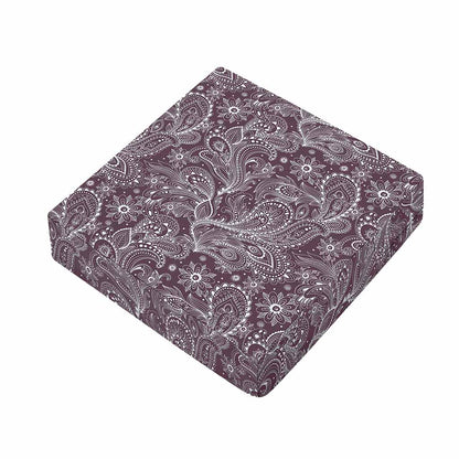 Umber Floral Bohemian Pattern Print Outdoor Seat Cushion Cover