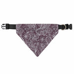 Umber Floral Bohemian Pattern Print Over The Collar Dog Bandana