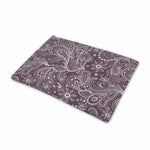 Umber Floral Bohemian Pattern Print Pet Cooling Mat Cover