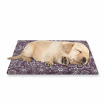 Umber Floral Bohemian Pattern Print Pet Cooling Mat Cover