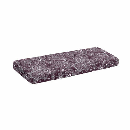 Umber Floral Bohemian Pattern Print Piano Keyboard Cover