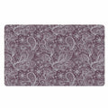 Umber Floral Bohemian Pattern Print Polyester Doormat