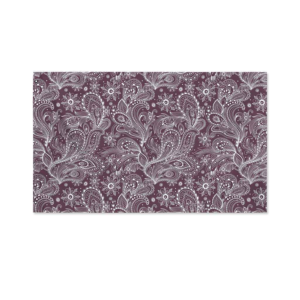Umber Floral Bohemian Pattern Print Polyester Flag