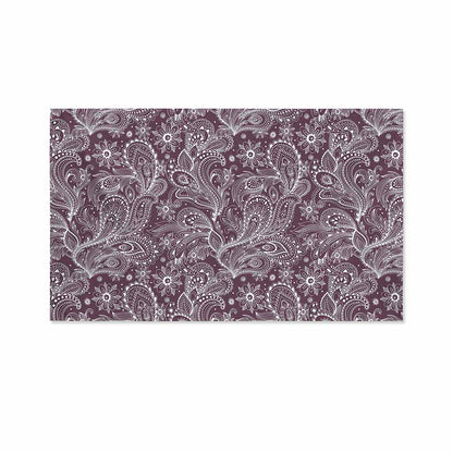 Umber Floral Bohemian Pattern Print Polyester Flag