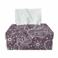 Umber Floral Bohemian Pattern Print Rectangle Tissue Box Cover