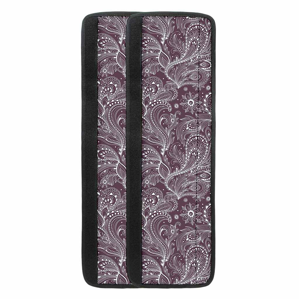 Umber Floral Bohemian Pattern Print Refrigerator Handle Covers