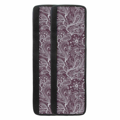 Umber Floral Bohemian Pattern Print Refrigerator Handle Covers