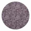 Umber Floral Bohemian Pattern Print Round Blanket