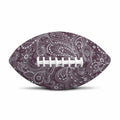 Umber Floral Bohemian Pattern Print Rugby Ball