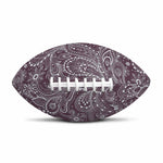 Umber Floral Bohemian Pattern Print Rugby Ball