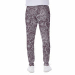 Umber Floral Bohemian Pattern Print Scuba Joggers
